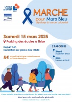 Marche pour bleu de la ligue contre le cancer